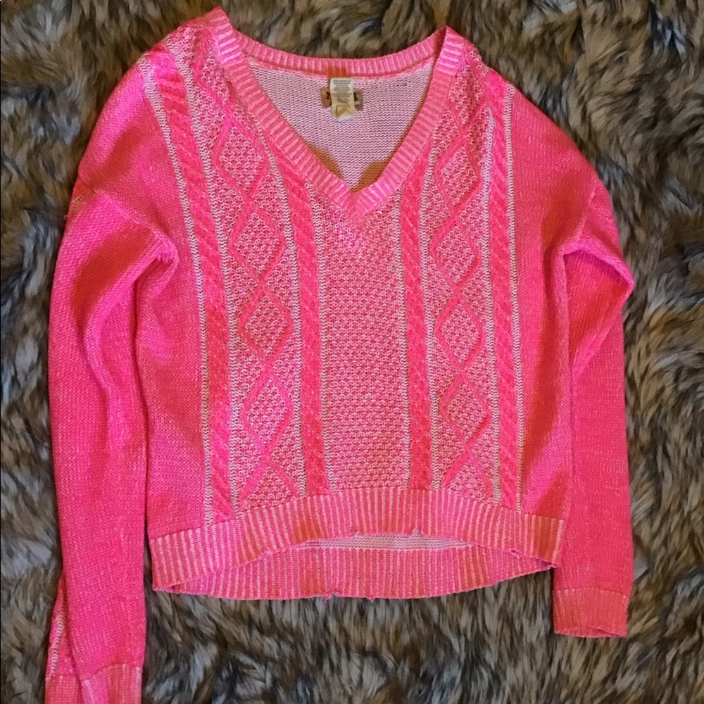 Hot pink sweater